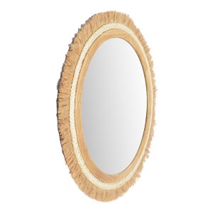 Handcrafted Natural Layered Wall Mirror