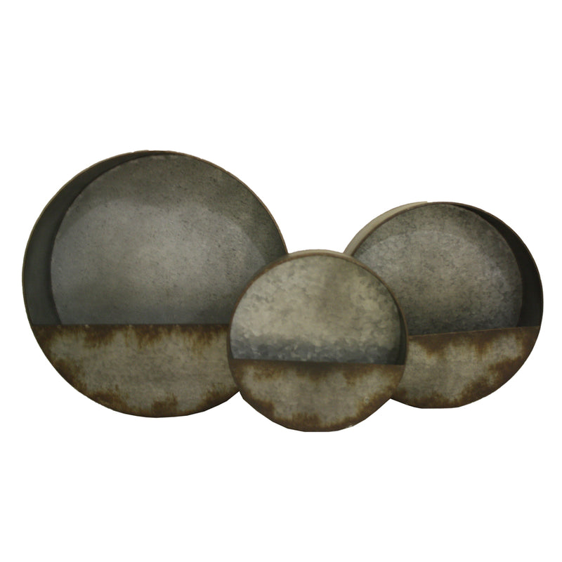 Set of 3 Nested Elemental Wall Planters