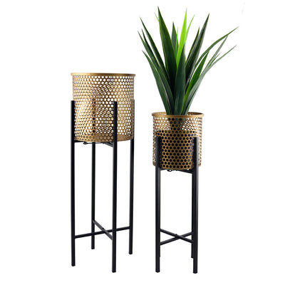 Set of 2 Nested Luxe Stilted Beehive Planters