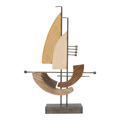 Contemporary Abstract Sailboat Figurine