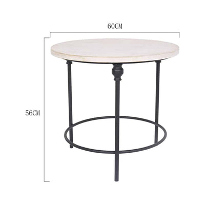 Lorette French Round Occasional Table