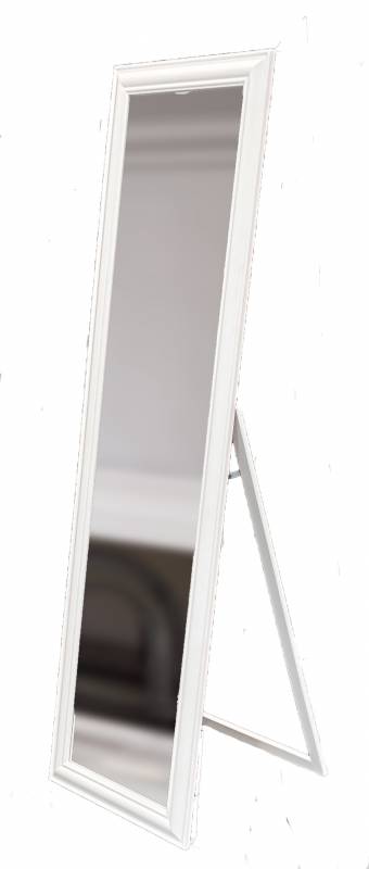 Sadi Full Length White Frame Cheval Dress Mirror