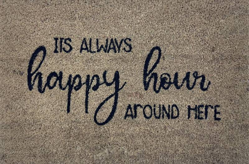 Happy Hour Doormat