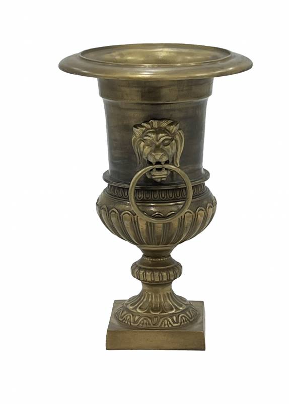 Manor Ornate Urn Brass Antique Finish