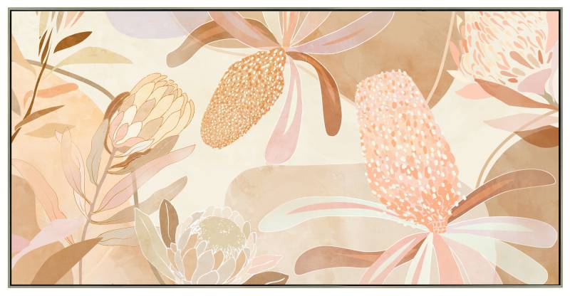 Shades of Pink Floral Canvas