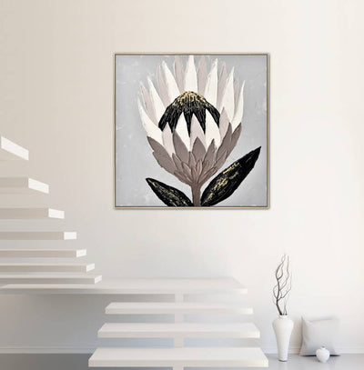 Hand Painted Protea Canvas