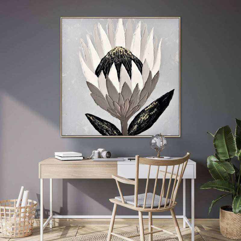 Hand Painted Protea Canvas