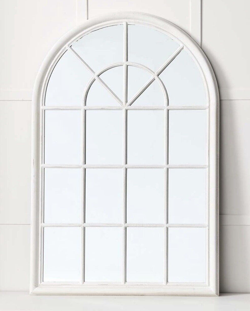 Provincial Arch Mirror - Matte White