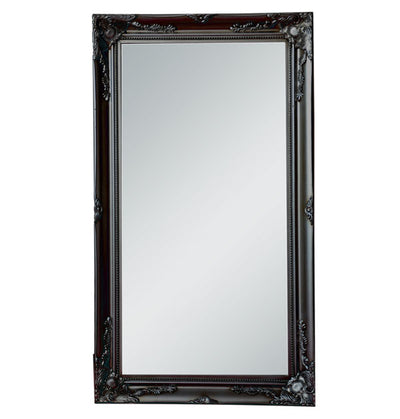 Felicity Gloss Black Baroque Wall Mirror