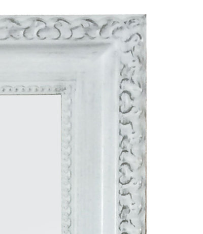 Charlotte Ornate Mirror - Brushed White