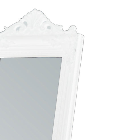 Evelyn Ornate Mirror Stand White