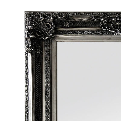 Gabriel Ornate Mirror Antique Silver