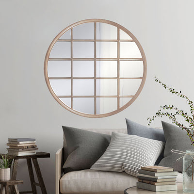 Walter Wall Mirror Brushed Wood