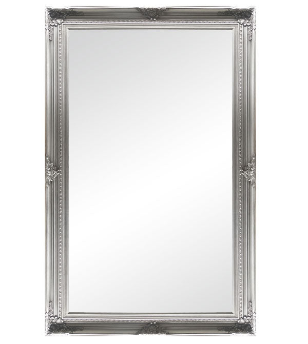 Freda Ornate Mirror Silver