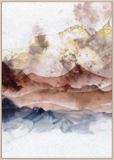Abstract Mountain Hills Canvas