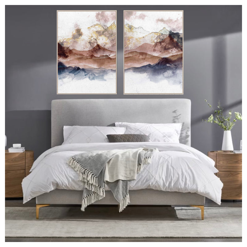 Abstract Mountain Hills Canvas