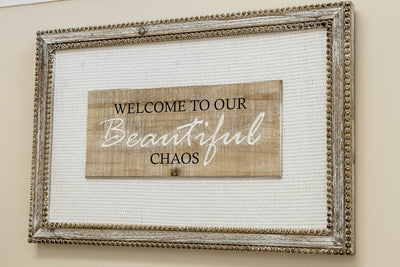 Natural with White Mix ‘Beautiful Chaos’ Wall Art