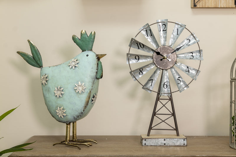 Windmill Table Clock